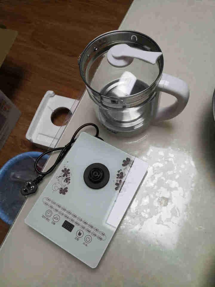 万利达热水壶养生壶家用多功能花茶煎药壶高硼硅玻璃烧水壶恒温水壶婴儿 白色怎么样，好用吗，口碑，心得，评价，试用报告,第4张