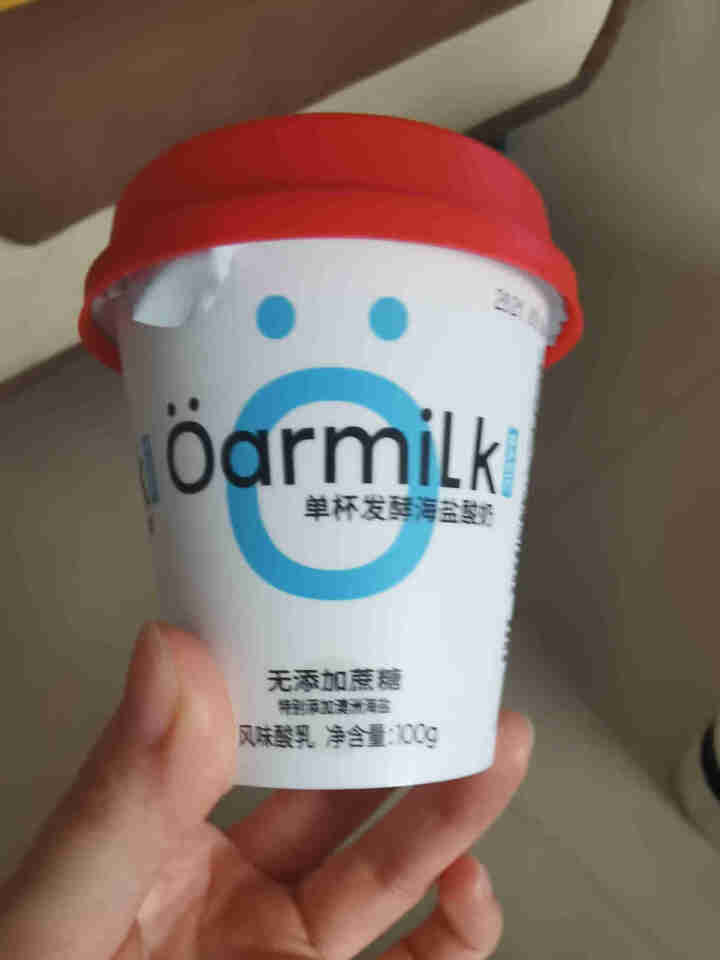 oarmilk欧洲新鲜奶酪工艺酸奶0蔗糖希腊酸奶单杯发酵海盐酸奶100g/杯 海盐味3杯+鲜酪3杯怎么样，好用吗，口碑，心得，评价，试用报告,第4张