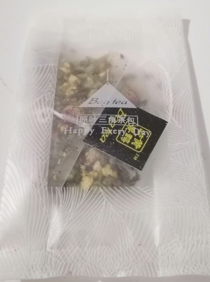 岐景黄鹊 茶叶花草茶 玫瑰荷叶茶包瘦肚子减脂独立三角袋泡茶包 64g 玫瑰荷叶茶试用装（1袋）怎么样，好用吗，口碑，心得，评价，试用报告,第4张