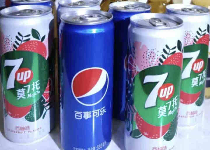 7喜可乐 7up 莫7托西柚味风味碳酸饮料汽水330ml*12听 细长罐七喜 Pepsi百事出品怎么样，好用吗，口碑，心得，评价，试用报告,第4张