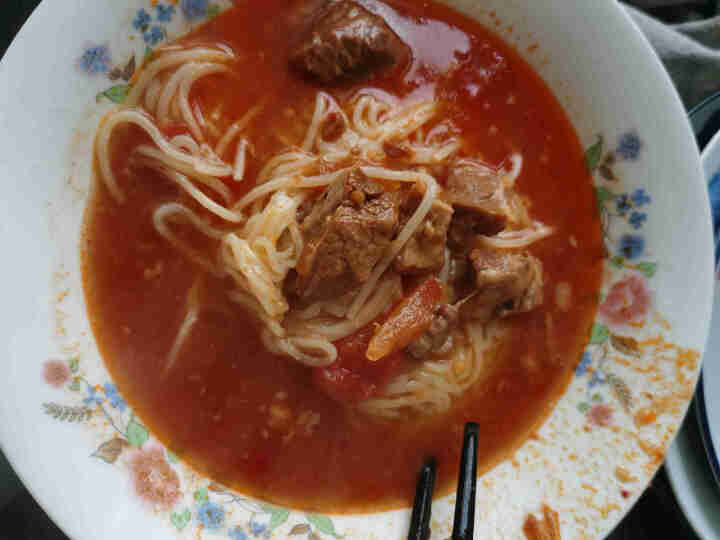 小香妹 番茄牛肉面大块牛肉速食面非油炸川渝味微辣原汤面 番茄牛肉面*1盒装怎么样，好用吗，口碑，心得，评价，试用报告,第5张