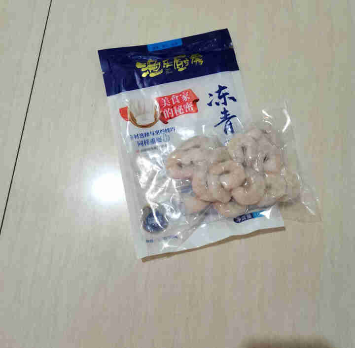 渔乐厨房 国产抽肠冻青虾仁 净重100g/袋 约13,第2张