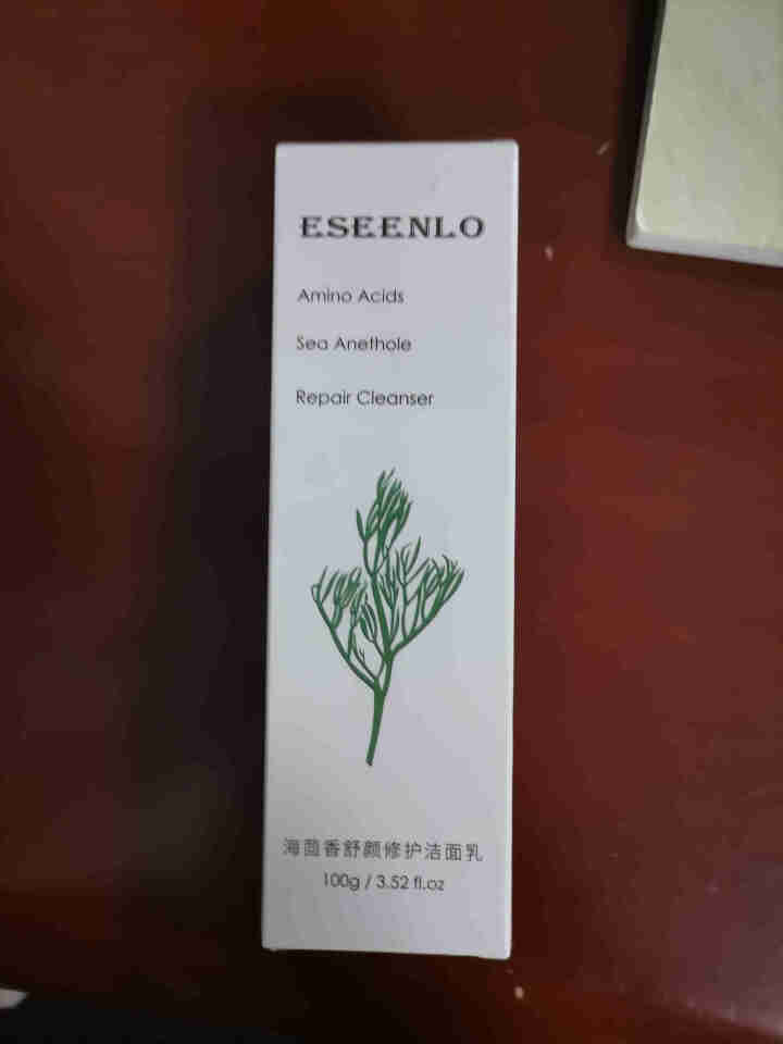 ESEENLO海茴香舒颜修护洁面乳100g(氨基酸洗面奶/不含皂基 深层清洁 )舒缓敏感肌 控油清痘 海茴香舒颜修护洁面乳 100g怎么样，好用吗，口碑，心得，,第4张