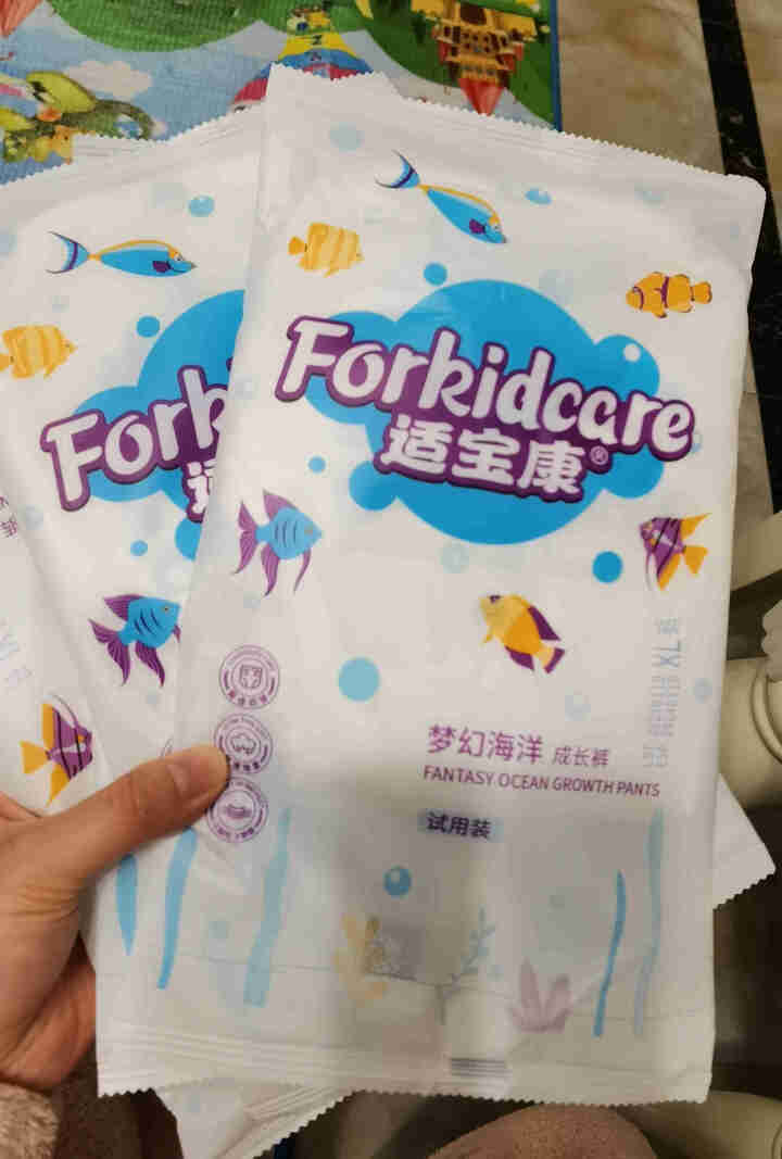 适宝康·Forkidcare 梦幻海洋成长裤试用装XL码*4片 适合12,第2张