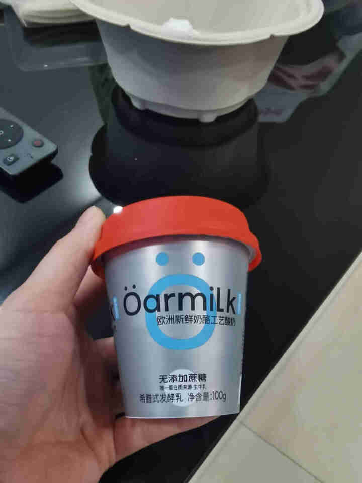 oarmilk欧洲新鲜奶酪工艺酸奶0蔗糖希腊酸奶单杯发酵海盐酸奶100g/杯 海盐味3杯+鲜酪3杯怎么样，好用吗，口碑，心得，评价，试用报告,第3张