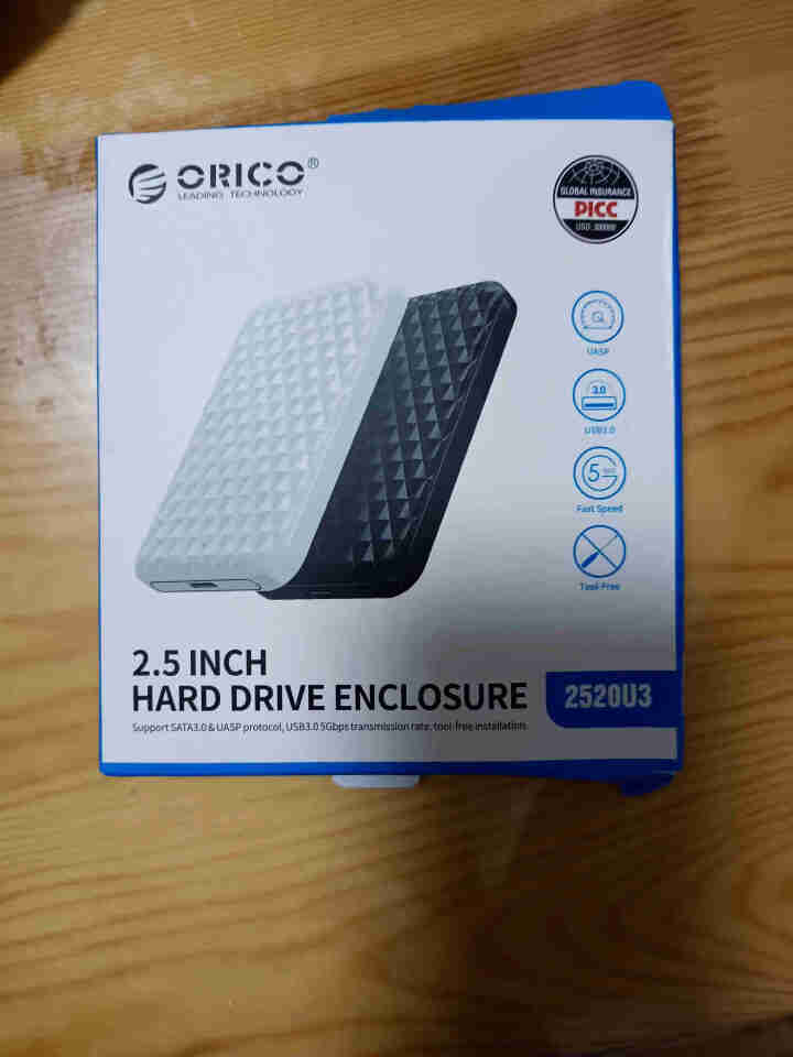 奥睿科（ORICO）移动硬盘盒2.5英寸USB3.0SATA串口笔记本台式外置壳固态机械ssd硬盘盒 USB 3.0,第3张