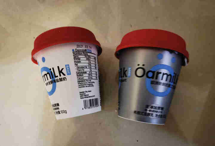 oarmilk欧洲新鲜奶酪工艺酸奶0蔗糖希腊酸奶单杯发酵海盐酸奶100g/杯 试用专属,第4张