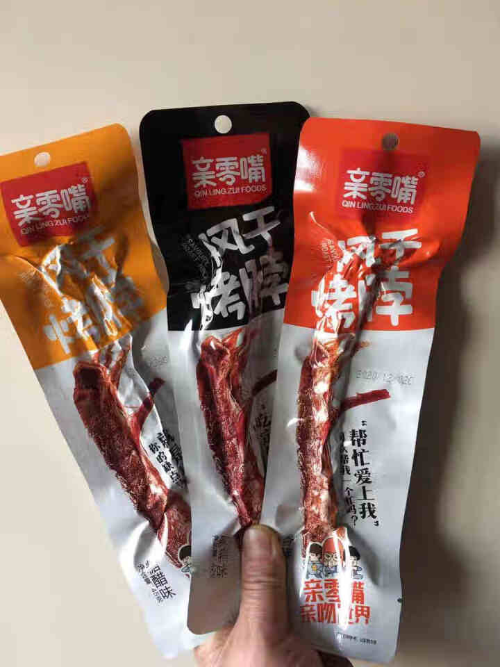 亲零嘴 风干烤脖10根装420g卤味肉干肉脯休闲零食大礼包 礼盒装10根（香辣味*3、黑鸭味*3、糖醋味*4）怎么样，好用吗，口碑，心得，评价，试用报告,第2张