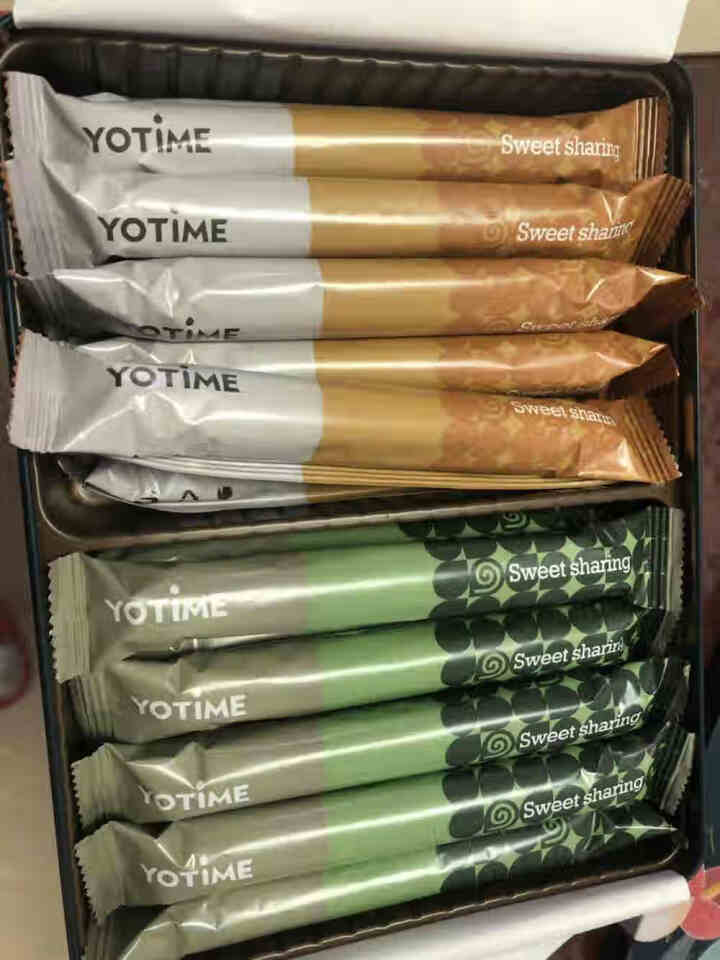 YOTIME 蛋卷礼盒饼干零食小吃 抹茶可可鸡蛋卷酥蛋黄卷 休闲食品下午茶点心零食大礼包 苏酥蛋卷礼盒（原味+抹茶）怎么样，好用吗，口碑，心得，评价，试用报告,第3张