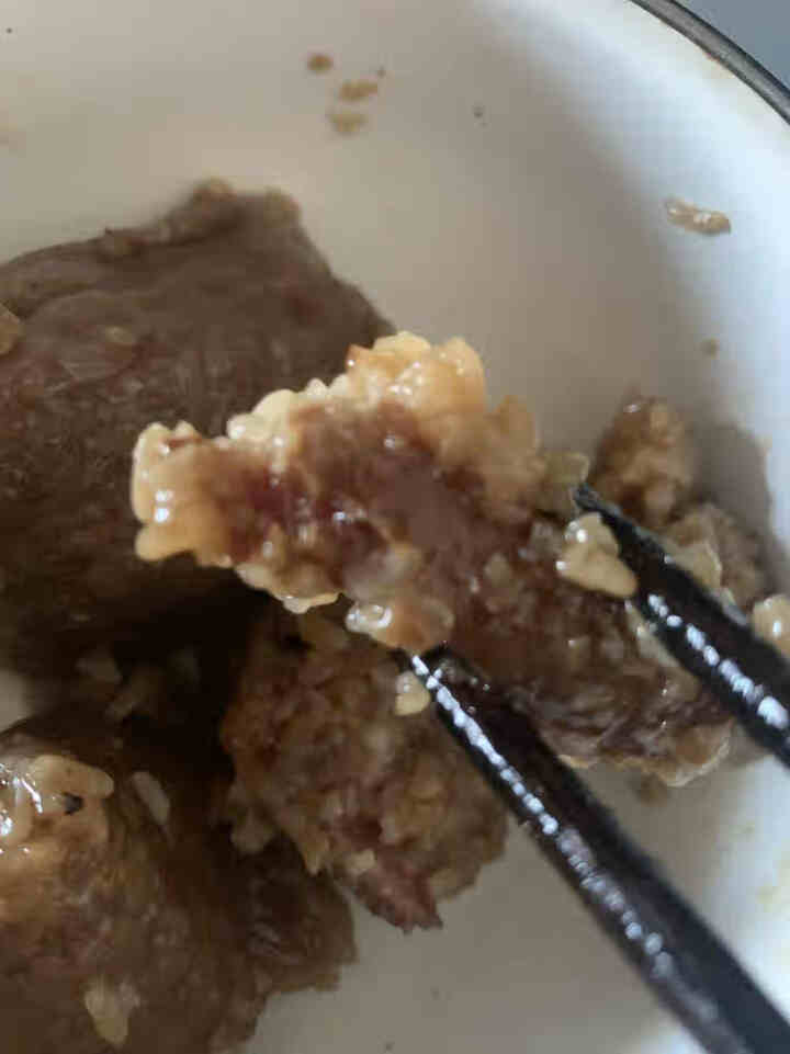 粽子 嘉兴肉粽真空鲜肉粽 嘉兴特产手工蜜枣豆沙梅干菜粽子早餐散装粽端午节礼品 蛋黄鲜肉粽140g*2怎么样，好用吗，口碑，心得，评价，试用报告,第4张