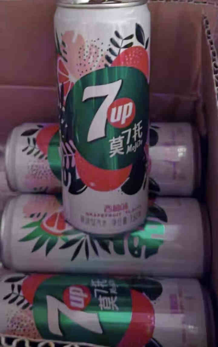 7喜可乐 7up 莫7托西柚味风味碳酸饮料汽水330ml*12听 细长罐七喜 Pepsi百事出品怎么样，好用吗，口碑，心得，评价，试用报告,第3张