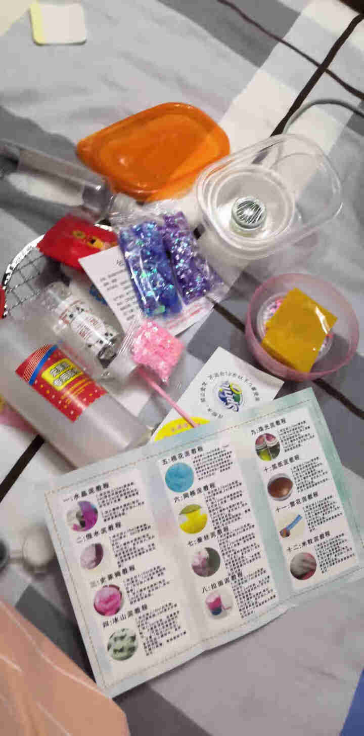 FACE MINI 做泥套装史莱姆起泡胶全套材料手工制作DIY快手做泥材料套装 6号寒假做泥全套材料一(教程)怎么样，好用吗，口碑，心得，评价，试用报告,第2张