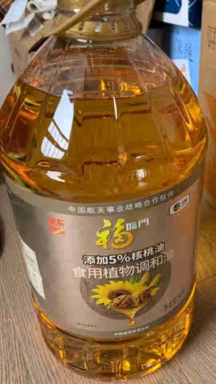 福临门 核桃食用植物调和油5L 添加5%核桃油 亚麻籽葵花籽玉米食用油 C2M京东秒杀定制款 中粮出品怎么样，好用吗，口碑，心得，评价，试用报告,第2张