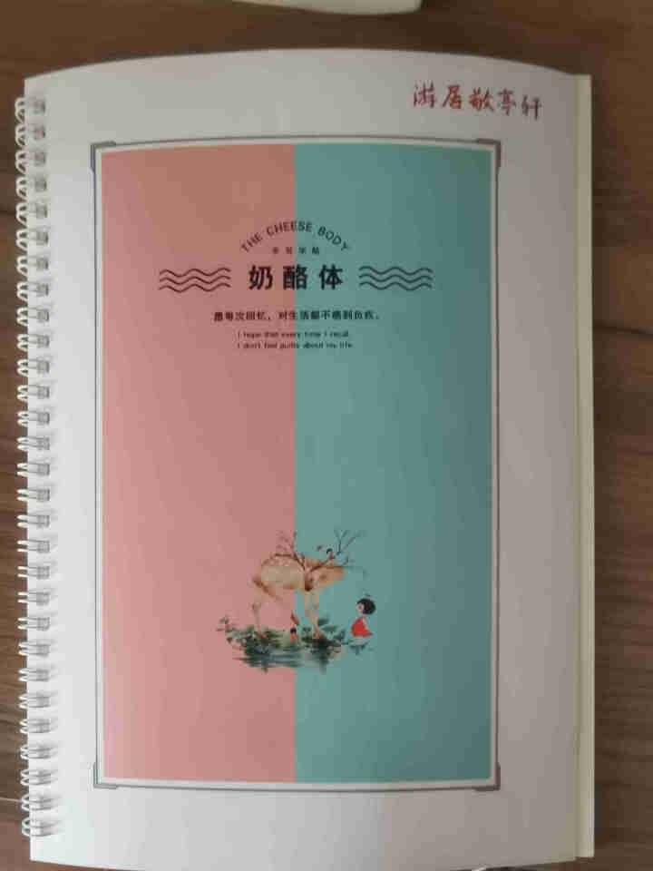 游居敬亭轩 奶酪体 情书翩翩体练字本手写练字帖行楷楷书练字本临摹 奶酪体怎么样，好用吗，口碑，心得，评价，试用报告,第2张