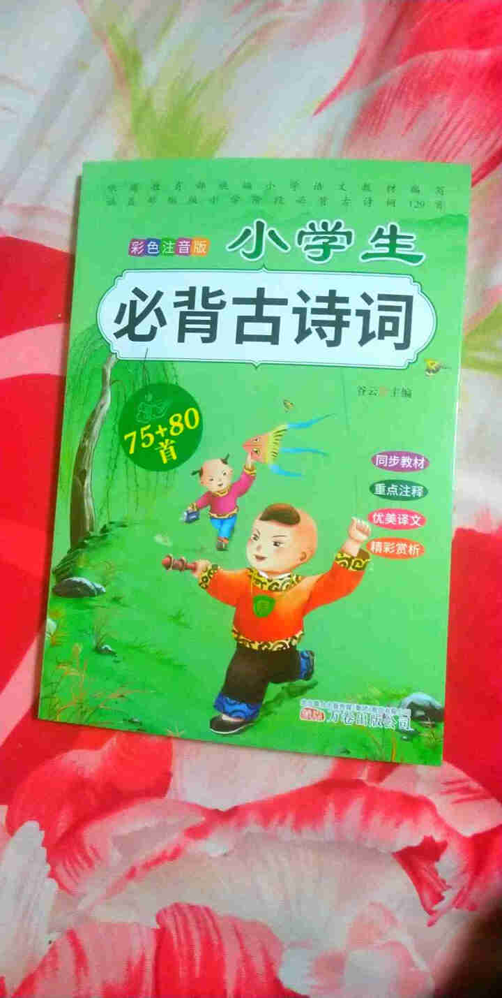 全2册 小学生必背古诗词75+80首+文言文通用版 教材同步全解阅读与训练语文课程标准1,第3张