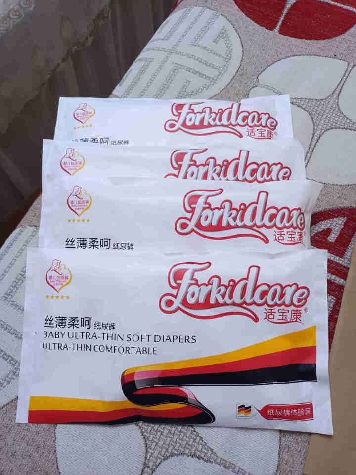 适宝康·Forkidcare 丝薄柔呵纸尿裤试用装L码*4片 适合9,第2张