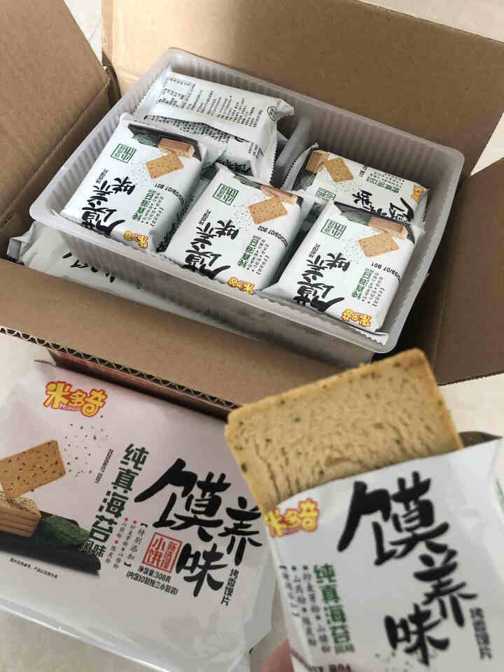 米多奇烤馍片924g 零食大礼包 馍养 多味馍片 馍头片308g（一袋10小包）*3 纯真海苔308g*3包怎么样，好用吗，口碑，心得，评价，试用报告,第4张