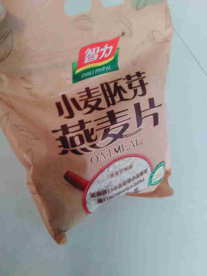 智力小麦胚芽燕麦片早餐食品原味无糖精冲饮即食营养健身代餐养胃 760g小麦胚芽麦片 x1袋怎么样，好用吗，口碑，心得，评价，试用报告,第3张