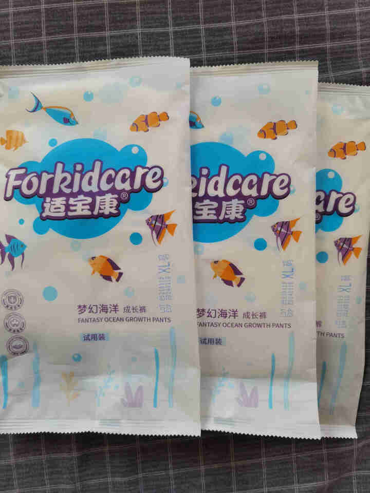 适宝康·Forkidcare 梦幻海洋成长裤试用装XL码*4片 适合12,第2张