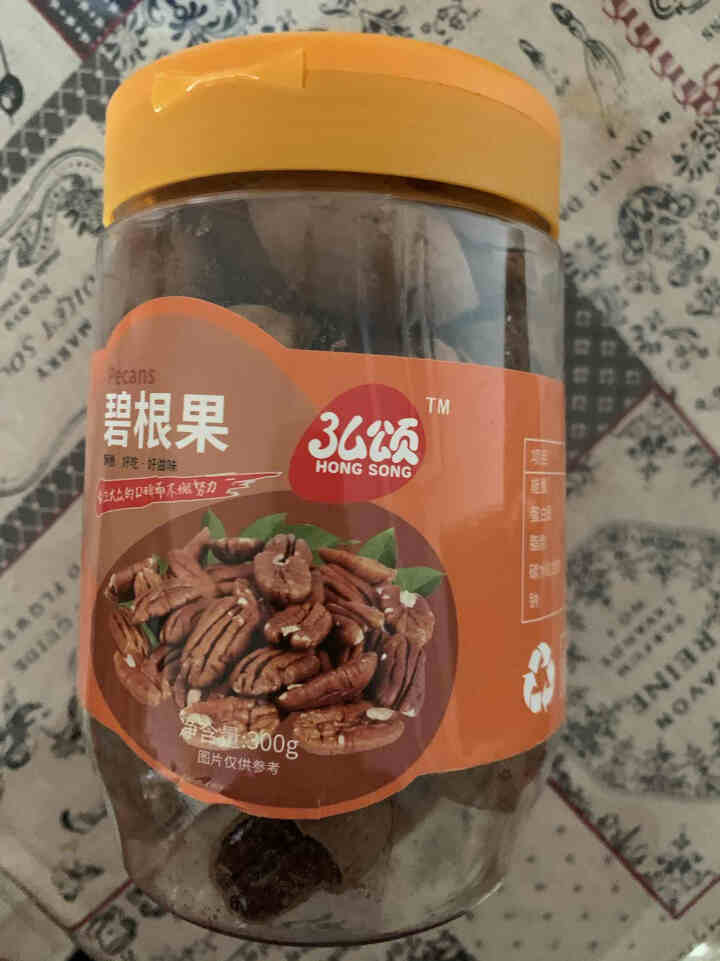 弘颂 每日坚果碧根果干果炒货小吃零食新货特产罐装易开方便保存 碧根果300g/罐怎么样，好用吗，口碑，心得，评价，试用报告,第2张