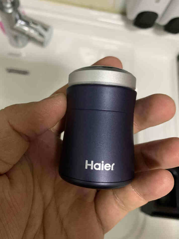 海尔（Haier）电动剃须刀家用出差必备小蛮腰单头便携式旅行装快充电式刮胡刀男士胡须刀安全旅行锁 HS11,第3张