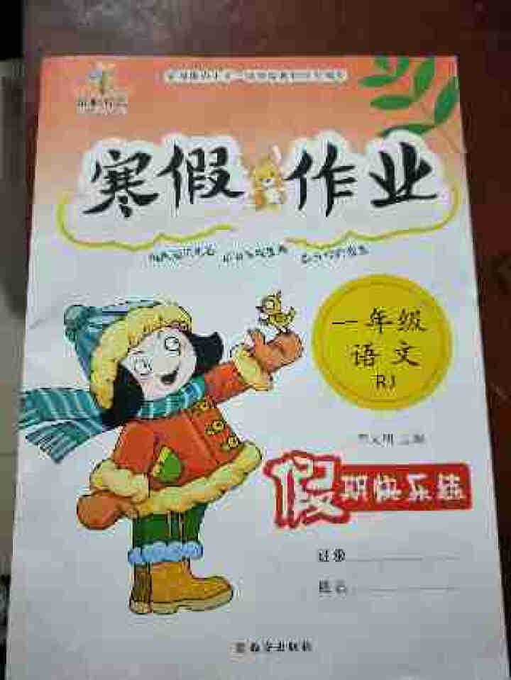 荣恒教育 2021新版一年级寒假作业语文数学部编人教版小学1年级上册语数寒假假期作业本练习册教辅资料 一年级人教版语文怎么样，好用吗，口碑，心得，评价，试用报告,第2张