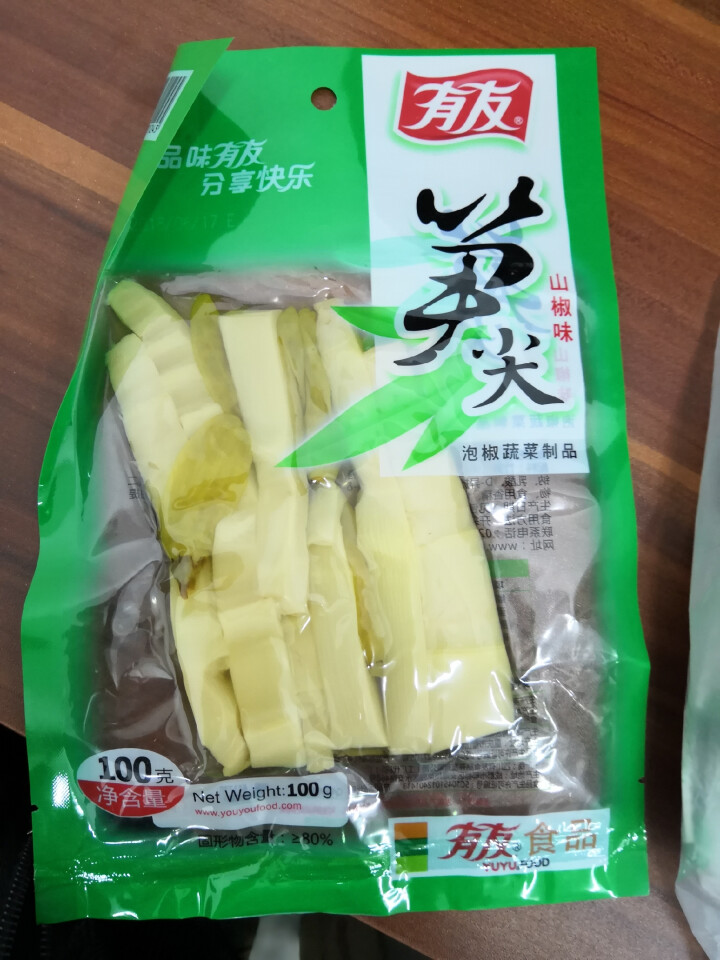 有友 泡椒凤爪泡椒味休闲零食 山椒味笋尖100g怎么样，好用吗，口碑，心得，评价，试用报告,第4张