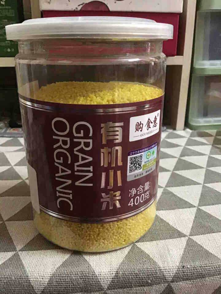 购食惠 有机 黄小米400g（五谷 杂粮 小黄米 月子粥 粗粮 小米粥）怎么样，好用吗，口碑，心得，评价，试用报告,第2张