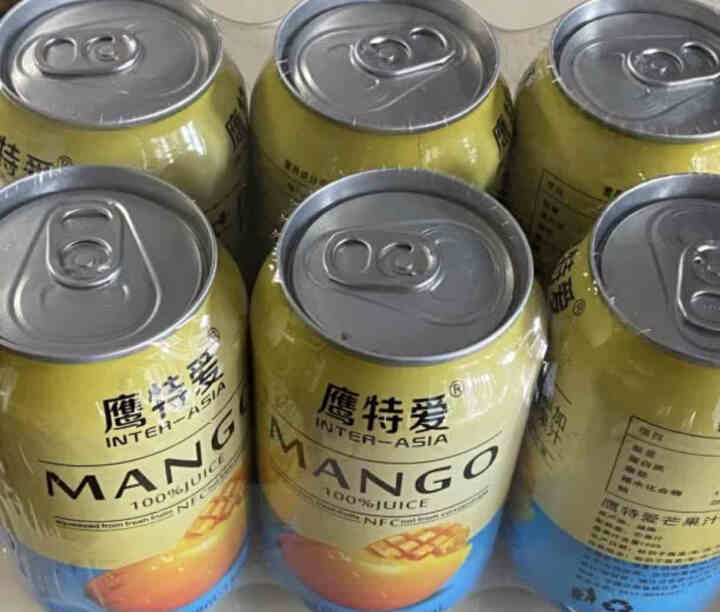 鹰特爱芒果汁整箱330ml*6罐鲜榨非浓缩NFC果汁0脂肪学生早餐儿童纯果蔬汁饮料食品越南进口 芒果汁 330ml*6怎么样，好用吗，口碑，心得，评价，试用报告,第5张