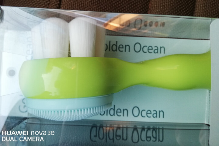 GoldenOcean金海洋梅花双面洗脸刷 站立式软毛硅胶洗脸刷 去黑头去角质 洗脸扑洁面刷 草绿色怎么样，好用吗，口碑，心得，评价，试用报告,第3张