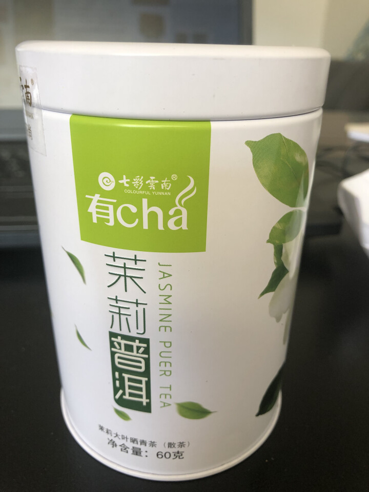 七彩云南茶叶普洱茶熟茶/生茶/滇红散装铁罐装有茶系列 茉莉普洱生茶60g怎么样，好用吗，口碑，心得，评价，试用报告,第2张