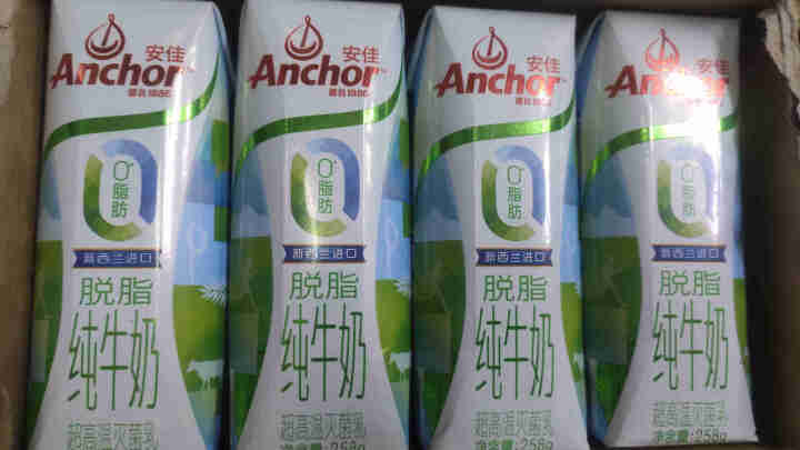 新西兰 原装进口 安佳（Anchor）轻欣牛奶  超高温灭菌脱脂纯牛奶 年货必备 258g*24原箱装怎么样，好用吗，口碑，心得，评价，试用报告,第2张