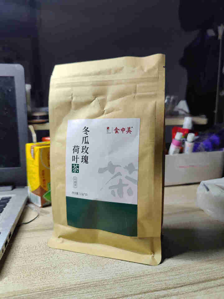 食中美冬瓜荷叶茶减肚子花草茶养生茶玫瑰花茶决明子大麦陈皮绿茶花茶组合茶包 冬瓜茶 花茶 35包1袋怎么样，好用吗，口碑，心得，评价，试用报告,第4张