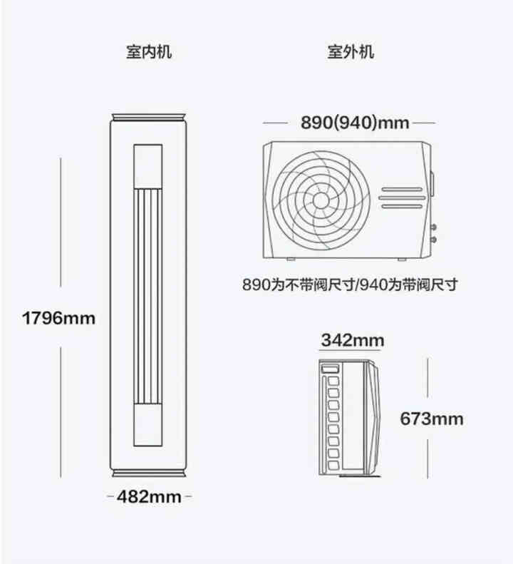 美的（Midea) 新一级 锐云 智能家电 变频冷暖 超大出风口 80°旋转送风3匹客厅圆柱空调柜机KFR,第4张