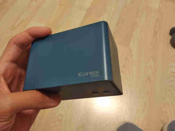 konex audio 迷你小型蓝牙音箱便携式音响家用低音炮3d环绕音质车载小钢炮 雾霾蓝迷你音箱怎么样，好用吗，口碑，心得，评价，试用报告,第4张