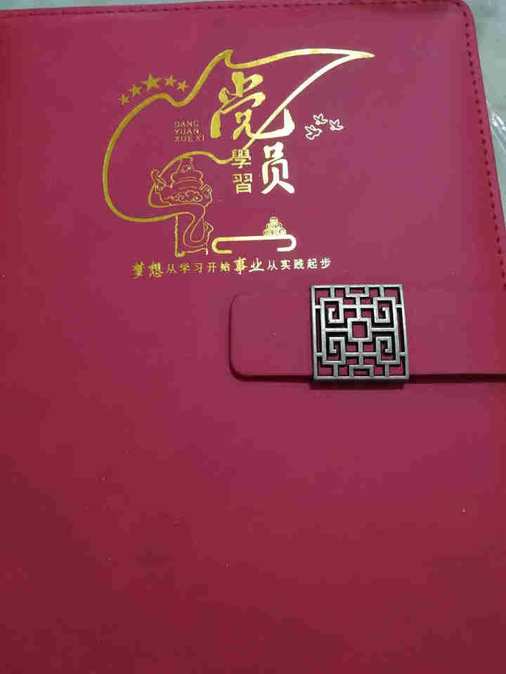 2021新款党员学习笔记本党建宣传工作会议记录本政治生日礼物周年纪念本记事本礼盒套装可定制单位名称 DY01,第2张