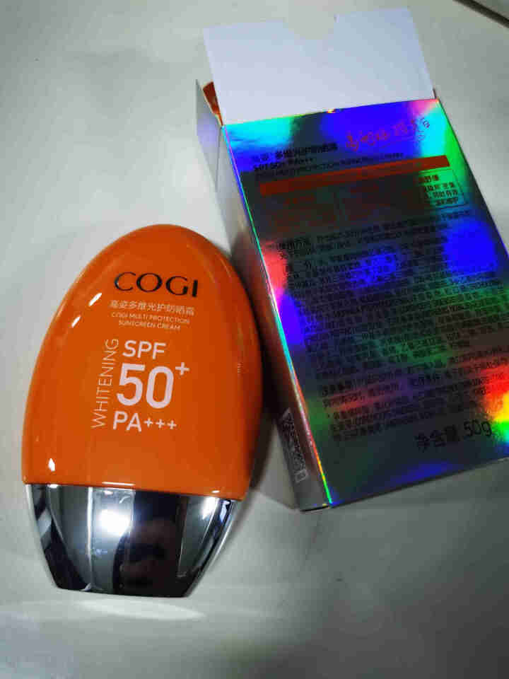 高姿多维光护防晒霜SPF50+PA+++户外防晒乳脸部美白高倍防晒轻薄不油腻 50g怎么样，好用吗，口碑，心得，评价，试用报告,第4张