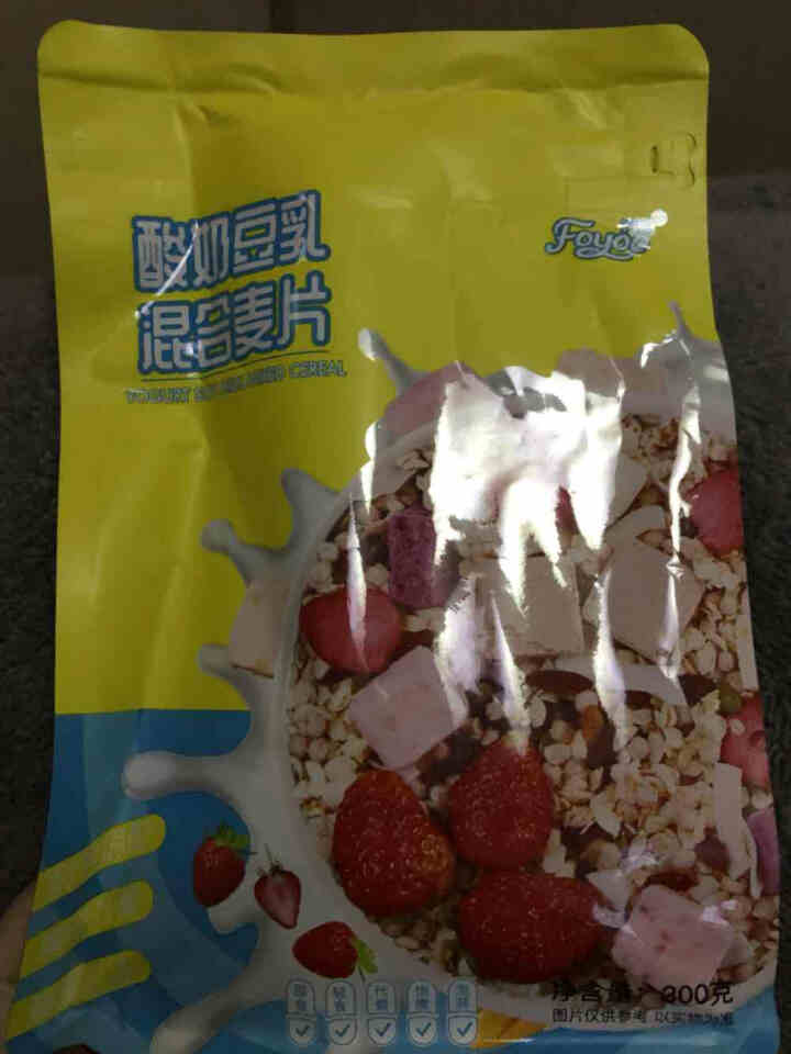 为你 水果酸奶坚果燕麦片 牛奶冲调谷物食品 烘焙非膨化营养早餐即食燕麦片 酸奶豆乳水果即食烘焙燕麦片 300g怎么样，好用吗，口碑，心得，评价，试用报告,第2张