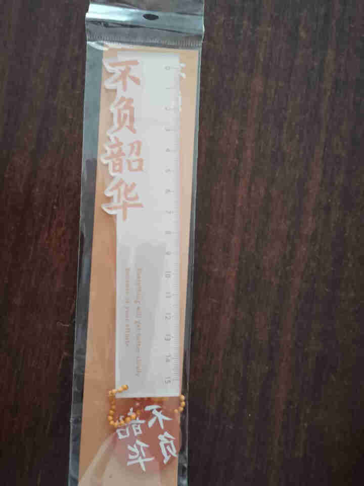 俊品创意文字直尺套装多功能手账网红一年级女尺子简约小学生亚克力15cm儿童绘图长尺可爱少女心学习用品 不负韶华（15cm）怎么样，好用吗，口碑，心得，评价，试用,第3张