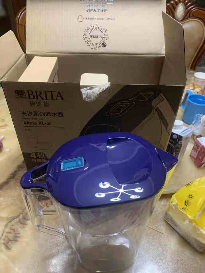 碧然德（BRITA）环保版过滤净水器 家用滤水壶 净水壶Aluna光汐系列 3.5L(蓝)+去水垢专家版滤芯 3枚装怎么样，好用吗，口碑，心得，评价，试用报告,第3张