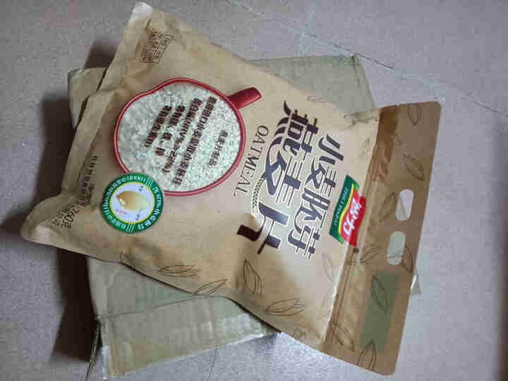 智力小麦胚芽燕麦片早餐食品原味无糖精冲饮即食营养健身代餐养胃 760g小麦胚芽麦片 x1袋怎么样，好用吗，口碑，心得，评价，试用报告,第3张