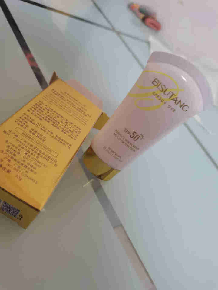 碧素堂SPF50+防晒霜 清爽一抹成膜小白管防晒霜乳 30g怎么样，好用吗，口碑，心得，评价，试用报告,第2张