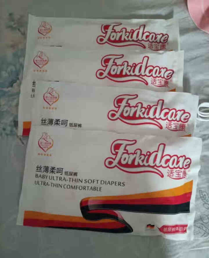 适宝康·Forkidcare 丝薄柔呵纸尿裤试用装M码*4片 适合6,第2张