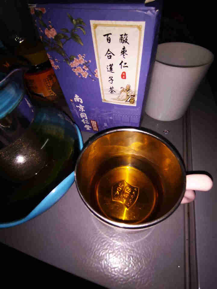 南京同仁堂 酸枣仁百合莲子茶 酸枣仁百合莲子茶多梦易醒质量差深度好睡眠茶 酸枣仁搭熬夜安神茶眠茶睡眠茶 一盒30小包怎么样，好用吗，口碑，心得，评价，试用报告,第4张