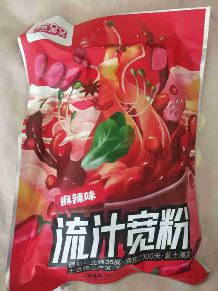 粉呆呆 麻辣流汁宽粉带料包 甘肃定西土豆宽粉 螺霸王酸辣螺蛳粉白家陈记马铃薯粉条 速食宽粉 粉呆呆流汁宽粉 271g*1袋怎么样，好用吗，口碑，心得，评价，试用,第2张