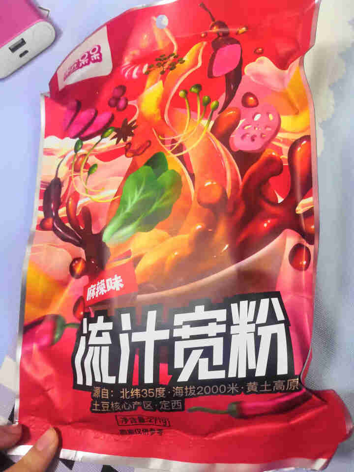 粉呆呆 麻辣流汁宽粉带料包 甘肃定西土豆宽粉 螺霸王酸辣螺蛳粉白家陈记马铃薯粉条 速食宽粉 粉呆呆流汁宽粉 271g*1袋怎么样，好用吗，口碑，心得，评价，试用,第2张