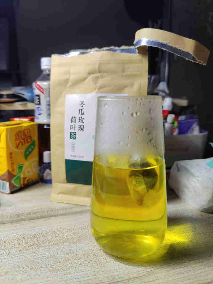 食中美冬瓜荷叶茶减肚子花草茶养生茶玫瑰花茶决明子大麦陈皮绿茶花茶组合茶包 冬瓜茶 花茶 35包1袋怎么样，好用吗，口碑，心得，评价，试用报告,第2张