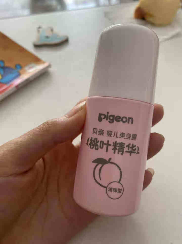 贝亲（Pigeon）桃子水 新生婴儿桃叶精华爽身露 儿童液体爽身粉 宝宝痱子水 桃叶滚珠液体 55ml怎么样，好用吗，口碑，心得，评价，试用报告,第3张