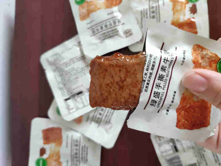 绿盛手撕102g素牛排素肉豆干素牛肉素食食品香辣条儿时怀旧小零食 酱香102g怎么样，好用吗，口碑，心得，评价，试用报告,第5张