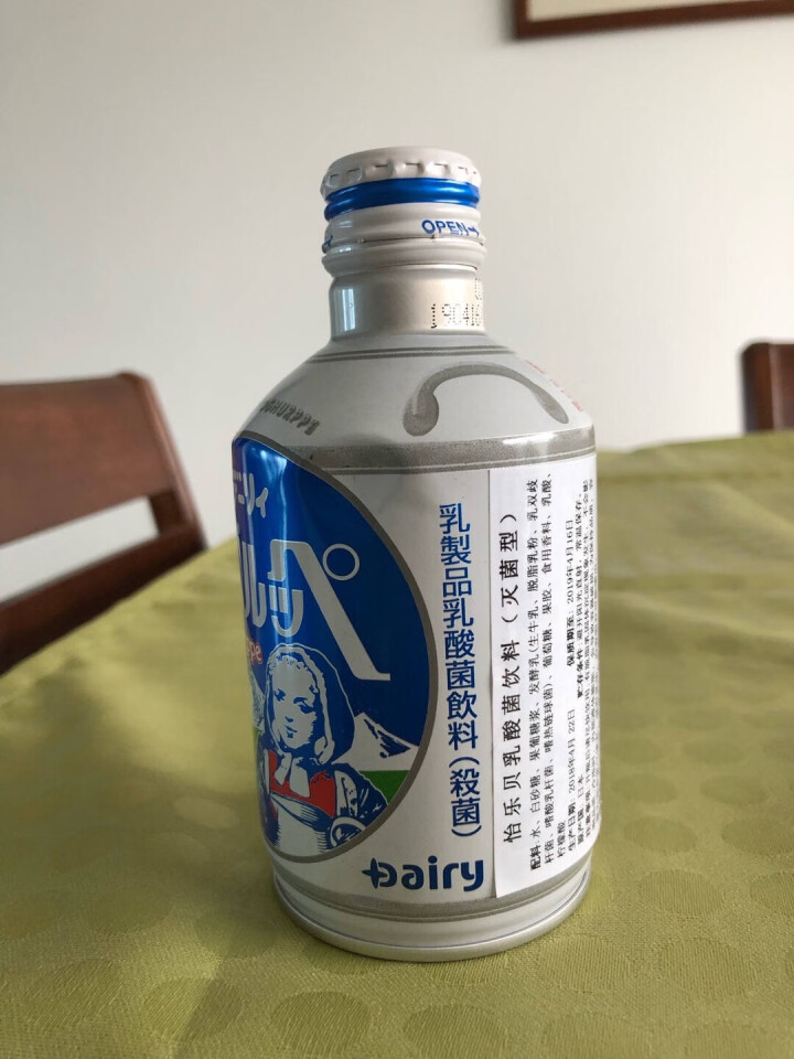 怡乐贝日本原装进口乳酸菌饮料铝罐包装290g  南日本九州原产牛奶怎么样，好用吗，口碑，心得，评价，试用报告,第2张